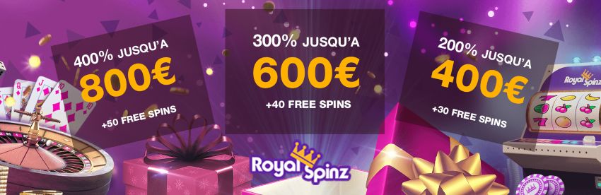 RoyalSpinz Bonus de casino